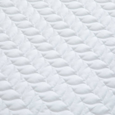 Luxury Cotton Quilted Bed Throw in Pure White